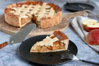 gedeckter Apfelkuchen vegan
