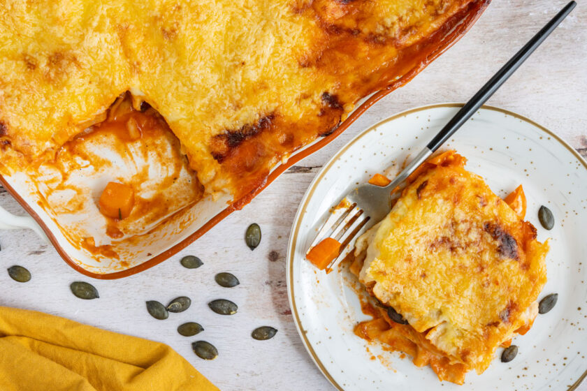 Vegetarische Kürbislasagne mit Bechamelsauce