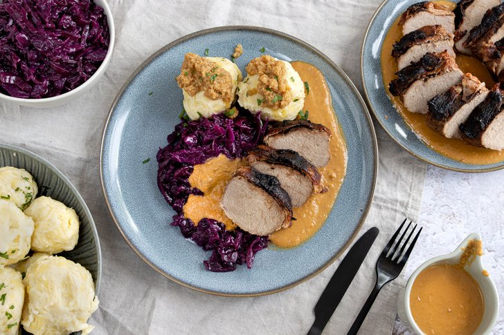 Wildschweinbraten mit Buttermilch
