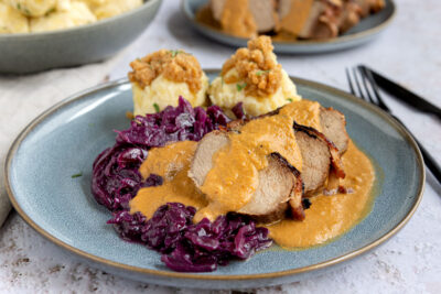 Wildschweinbraten mit Buttermilch
