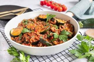 Zucchini Hackfleisch Pfanne