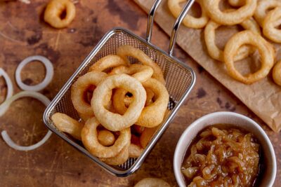 Frittierte Zwiebelringe