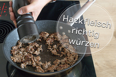 Hackfleisch würzen - Titel