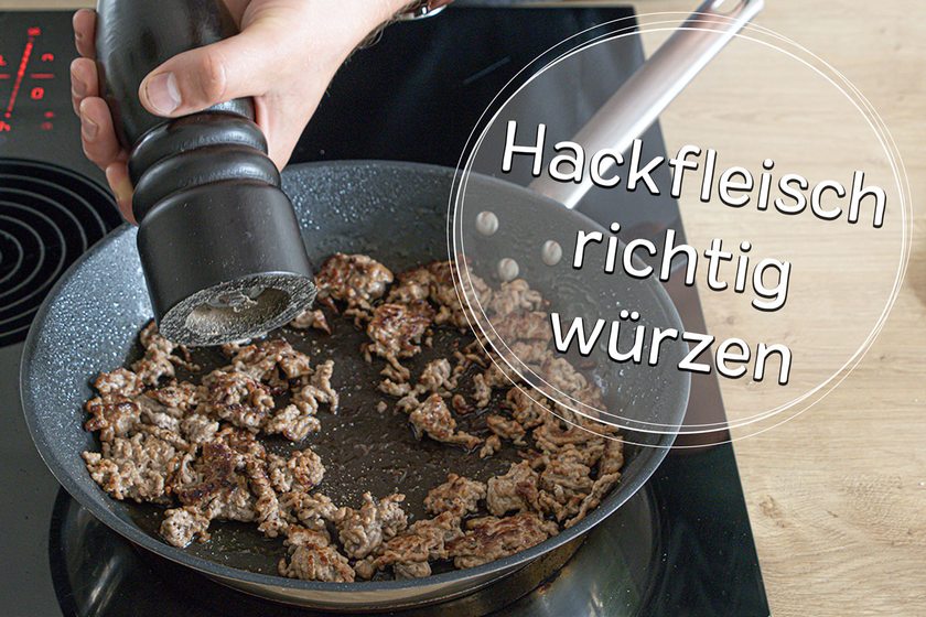 Hackfleisch würzen - Titel