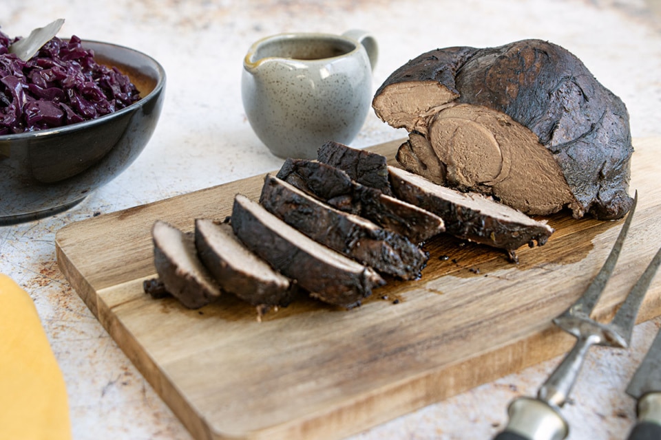 Hirschkeule bei Niedrigtemperatur garen Rezept