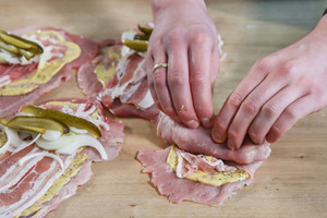 Roulade wickeln