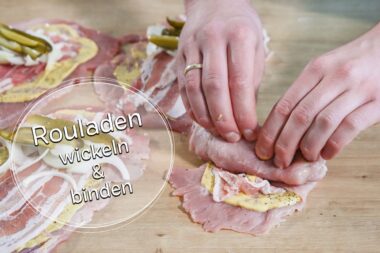 Rouladen wickeln und binden