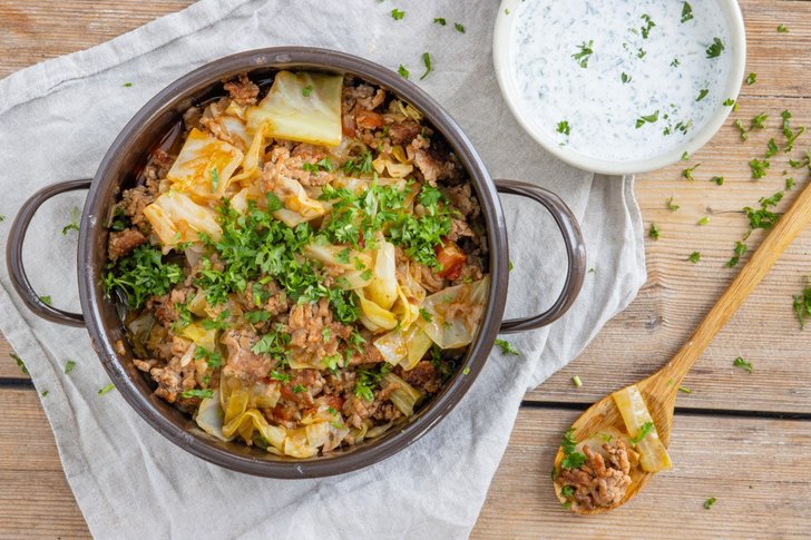 Schmorkohl mit Hackfleisch