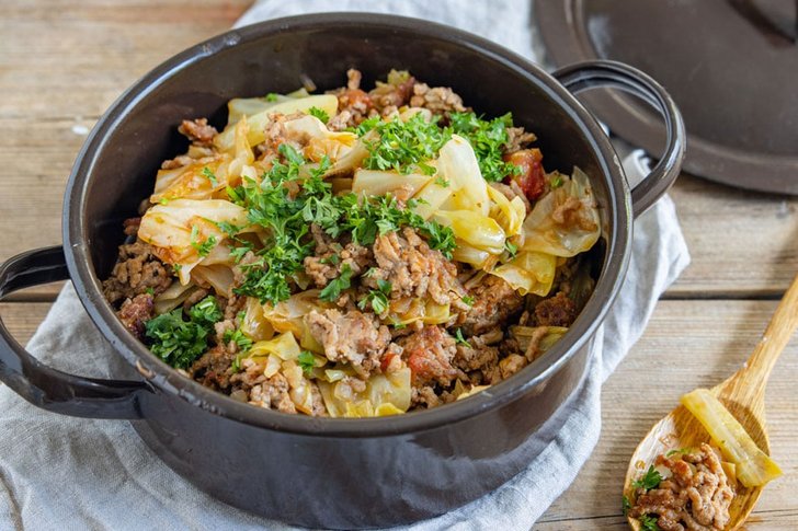 Schmorkohl mit Hackfleisch