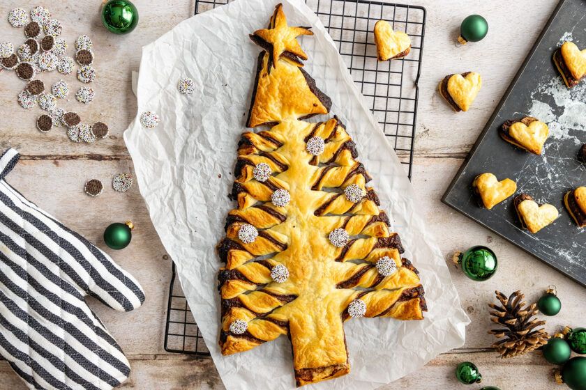 Blätterteig Tannenbaum: Nutellabaum