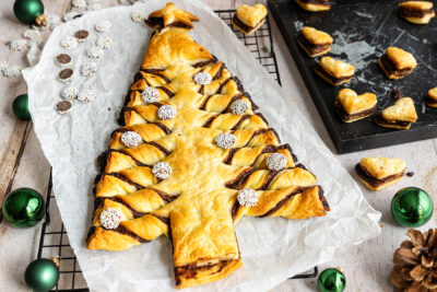Blätterteig Tannenbaum: Nutellabaum