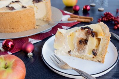 Bratapfelkuchen mit Quark