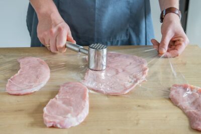 Roulade platt klopfen
