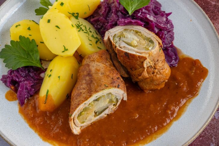 Klassische Kalbsroulade