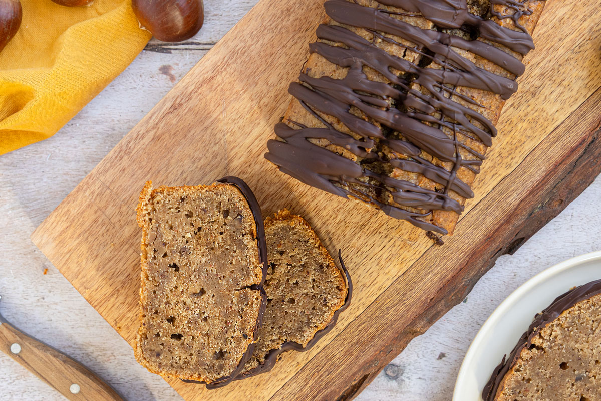 Veganer Maronenkuchen aus der Kastenform