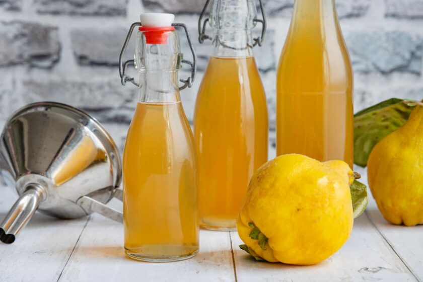 Quittenlikör aus Saft