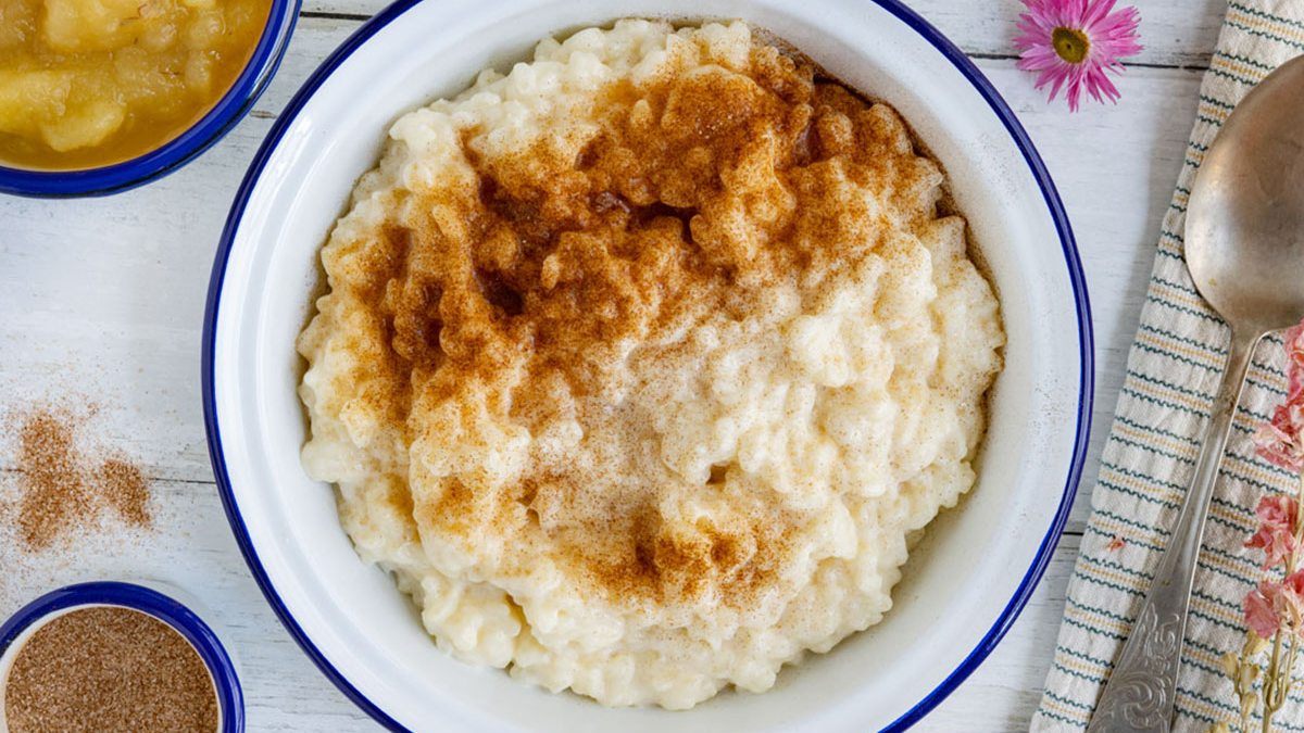 Omas Milchreis mit Zimt und Zucker