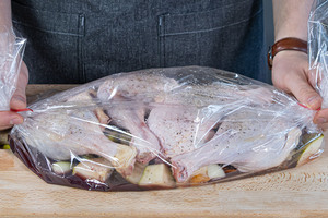 fertig verschlossener Bratschlauch
