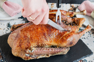 Gänsebraten bei Niedrigtemperatur garen