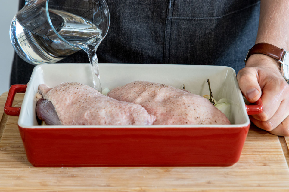 Knusprige Gänsebrust aus dem Backofen | Rezept