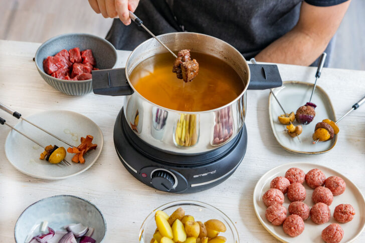Fondue mit Öl