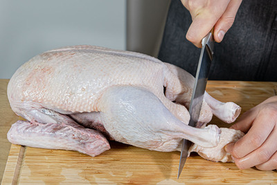 Hinterteil der Ente entfernen