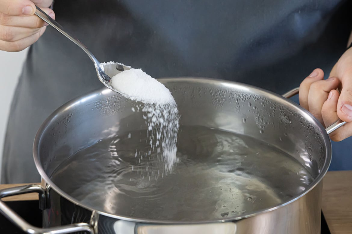 Zucker im Kochwasser verstärkt den Geschmack