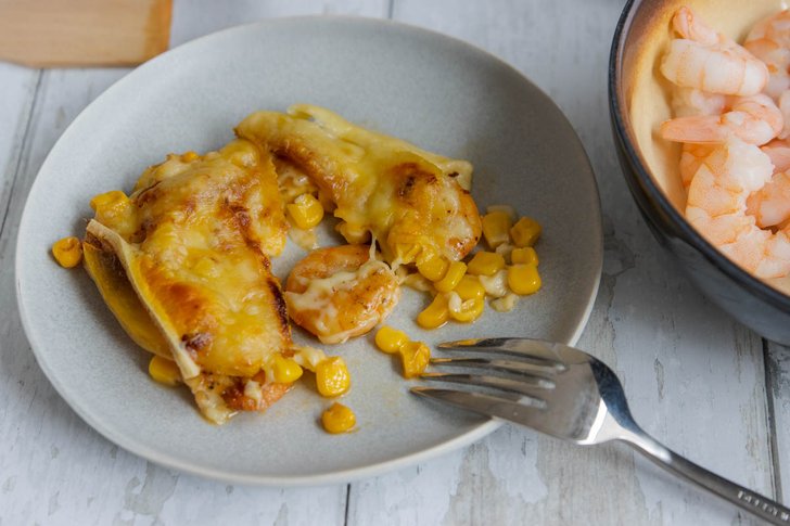 fruchtiges Garnelenpfännchen mit Mango