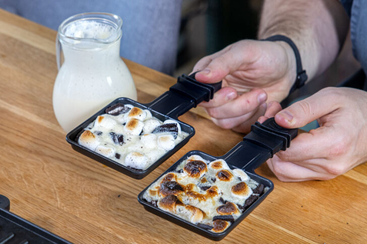 Süßes Oreo-Marshmallow Raclette