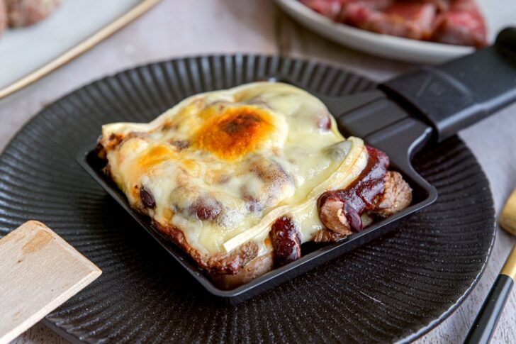 Raclette mit Rinderfilet