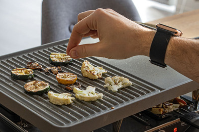 Blumenkohl auf Raclette Grill braten