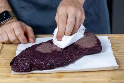 Sauerbraten abtupfen