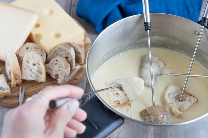 Schweizer Käsefondue