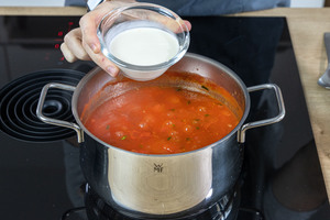 Sahne zur Suppe geben