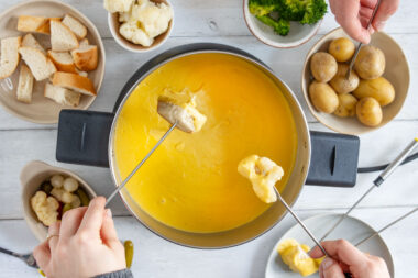 Veganer Käsefondue
