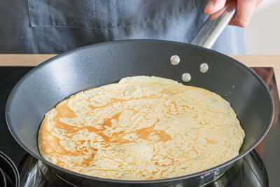 Pfannkuchen ausbacken