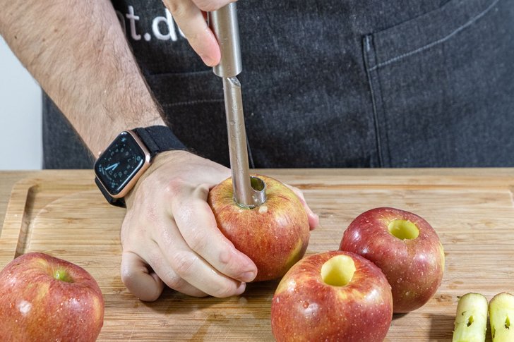 Äpfel entkernen