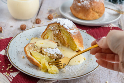 Apfel im Schlafrock
