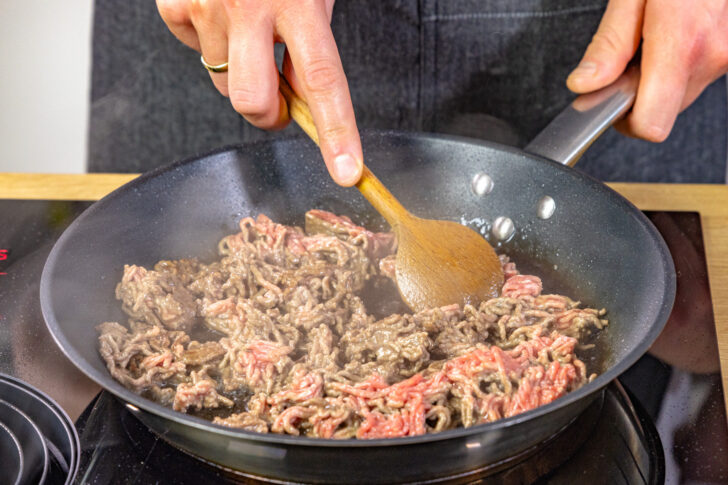 Hackfleisch anbraten