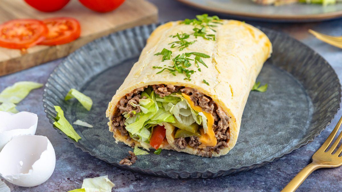Low Carb Big Mac Rolle
