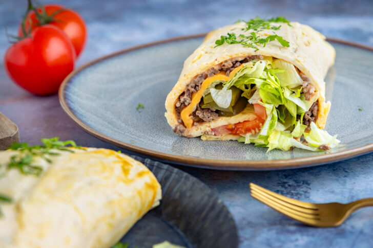 Low Carb Big Mac Rolle