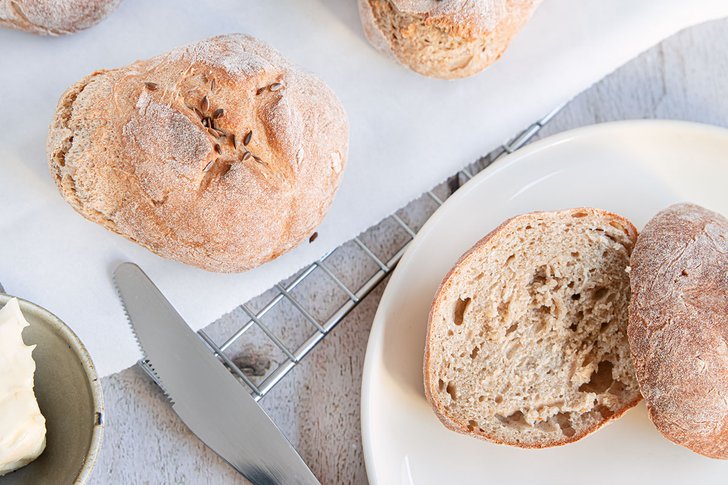 Schnelle Brötchen ohne Hefe
