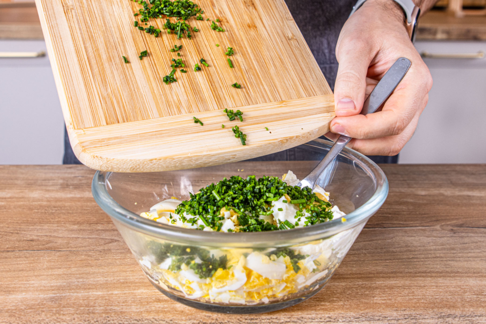 Eiersalat nach Hausfrauenart: einfach &amp; cremig