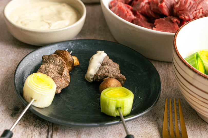 Fondue bourguignonne Spieße