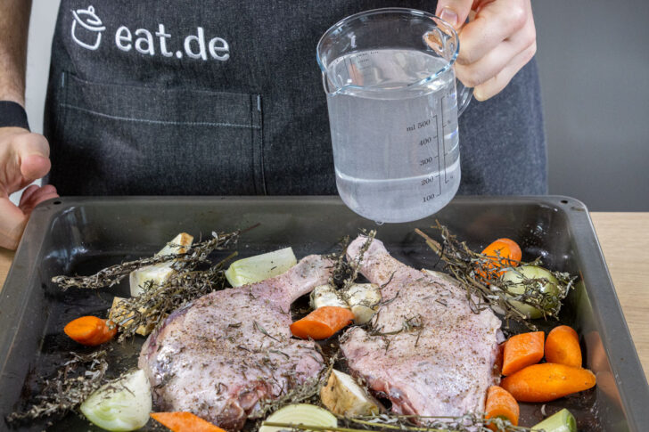Wasser dazugeben