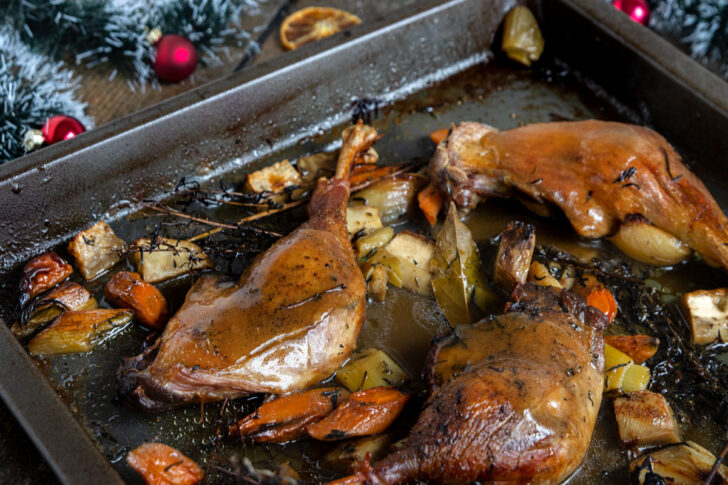 Gänsekeulen im Backofen ohne Anbraten