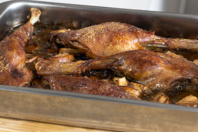 Gänsekeulen aus dem Backofen