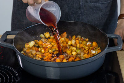 mit Rotwein ablöschen