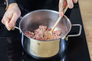 Hackfleisch anbraten