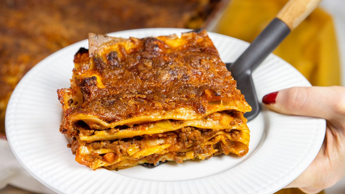 Klassische Lasagne mit Hackfleisch